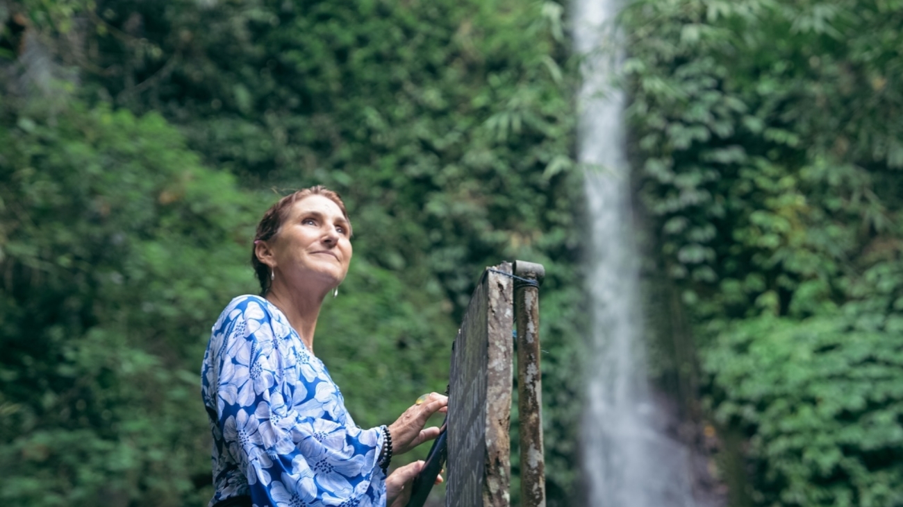 Waterfall and Golden Brahma Statue Hike-1